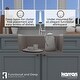 preview thumbnail 36 of 49, Karran Undermount 24.38 in Single Bowl Quartz Kitchen Sink