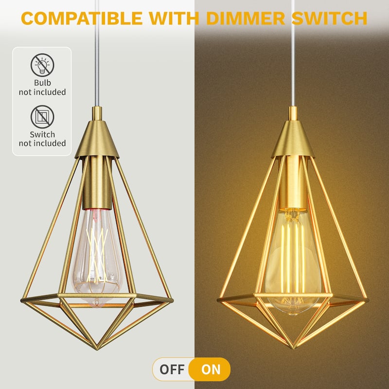 Moasis 2/4 Industrial Pendant Lights, Hanging Lights with E26 Lamp Holder