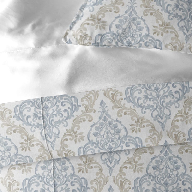 Adira Taupe Duvet Cover and Pillow Sham(s) Set On Sale Bed Bath