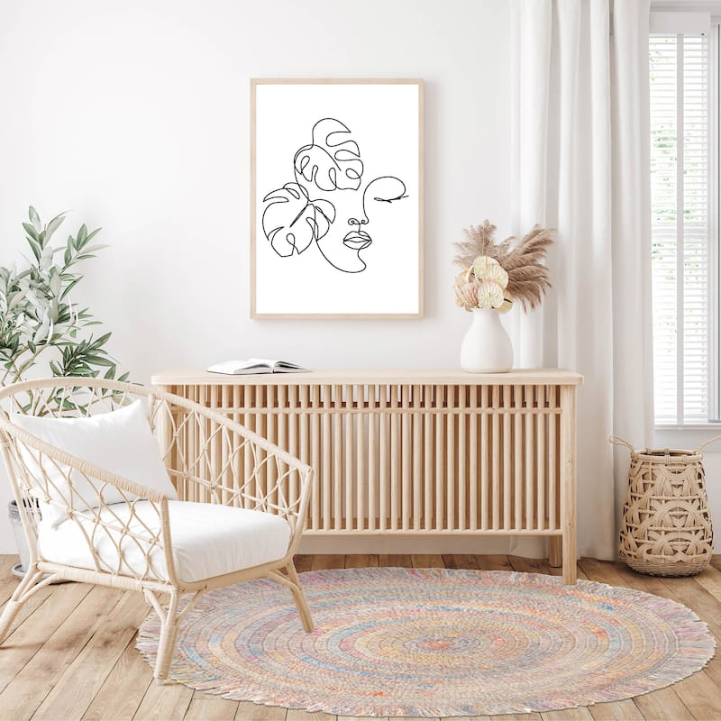 ECARPETGALLERY Braid weave Sienna Grey Wool Rug - 3'4 x 3'4