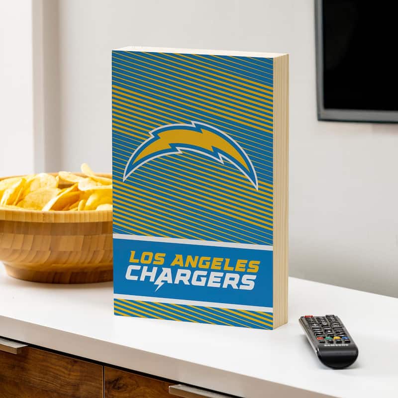Los Angeles Chargers Wooden Tabletop Mantel Shelf Sign - 8" x 12"