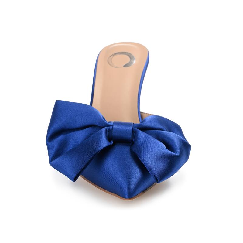 Journee Women's Tiarra Medium and Wide Width Evening Pumps - Medium - Blue - 8.5