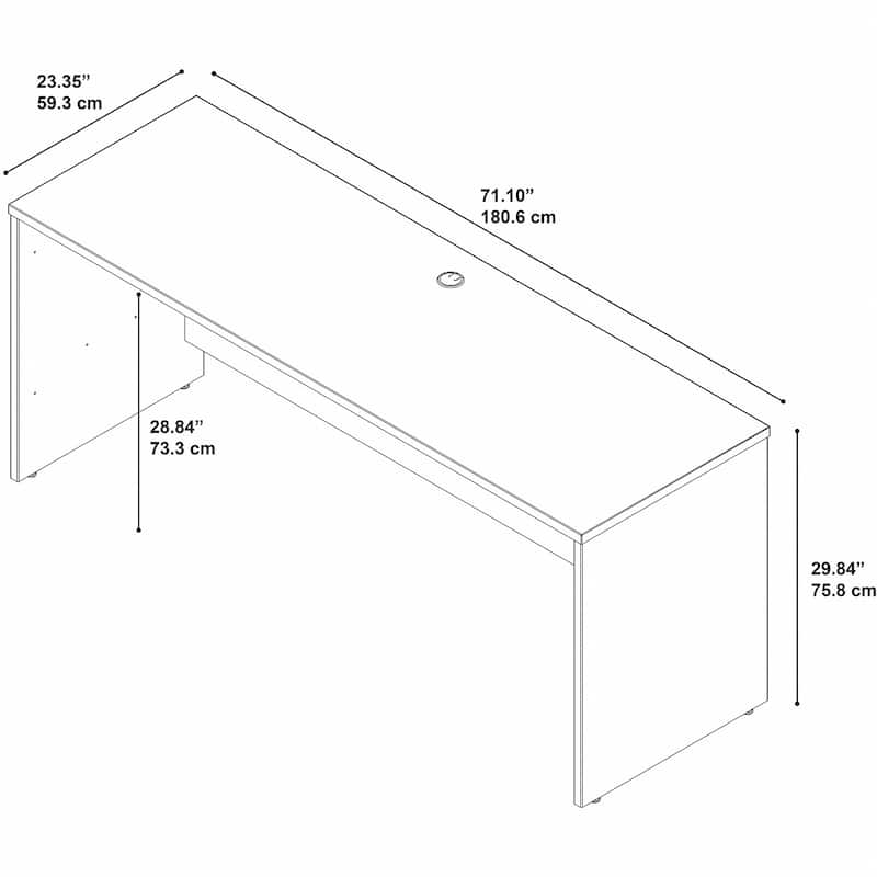 Series C 72W x 24D Credenza Desk by Bush Business Furniture