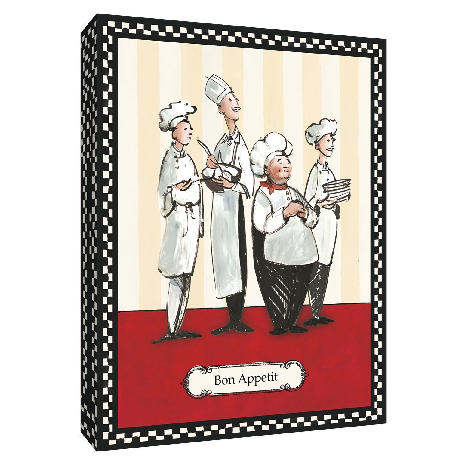 Shop Ptm Images 9 154294 Ptm Canvas Collection 10 X 8 Bon Appetit Giclee Chefs Art Print On Canvas Overstock 28099417