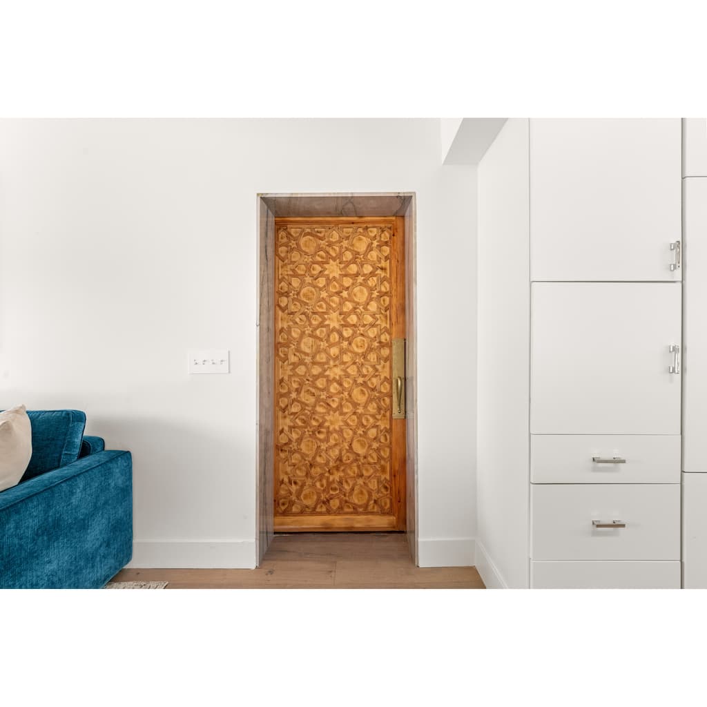 Hand Carved Moroccan Door ,39'' W x 3.5" D x 82" H