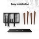 preview thumbnail 16 of 25, FITUEYES Modern TV Stand Height Adjustable Floor TV Stand Mount for TVs Up to 88 Inch