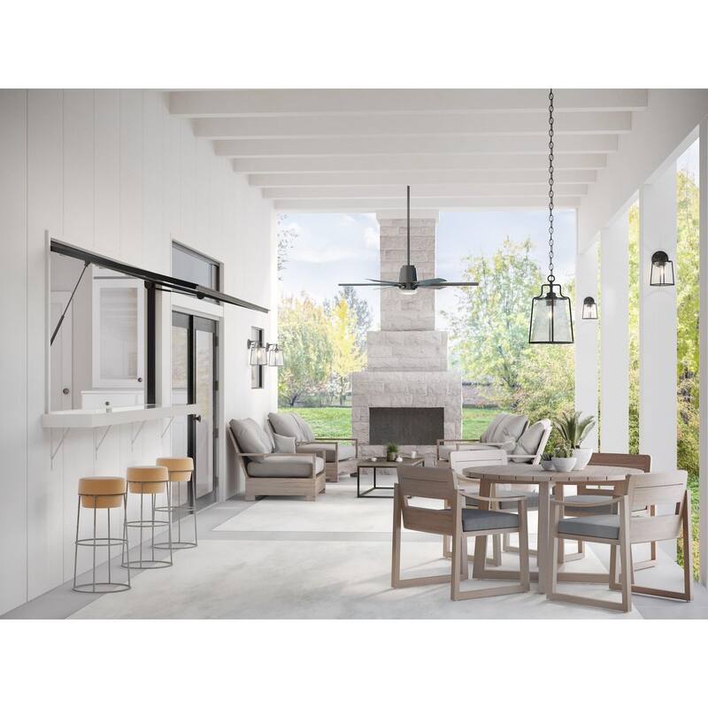 Benton Harbor 1-Light Black Industrial Outdoor Wall Lantern Light - 11.020" x 13.780" x 11.420"