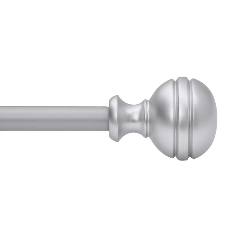 UTOPIA ALLEY 5/8 Inch Curtain Rod - Adjustable Drapery Rods, Bedroom & Living Room Decorative Curtain Rods