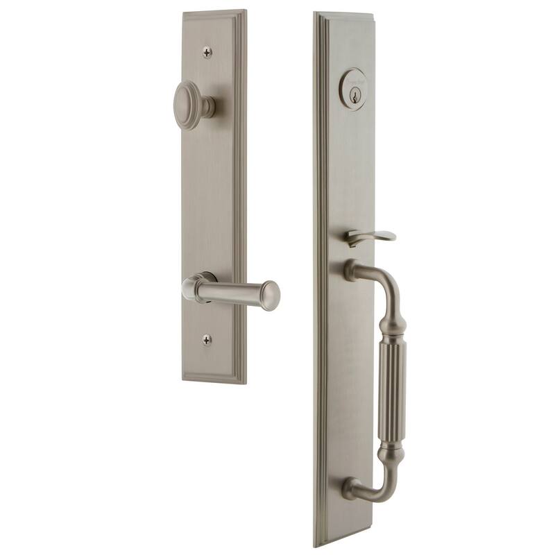 Grandeur Carre Solid Brass Rose Right Handed Keyed Entry Single