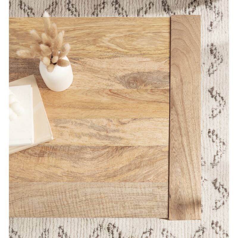 Kate and Laurel Dhillion Wood Rectangle Coffee Table - 36x20x18