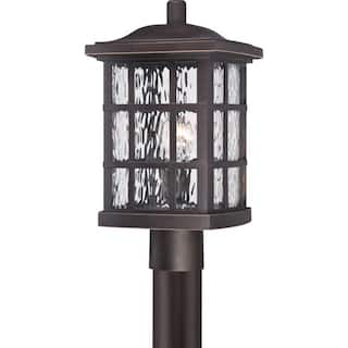 Stonington 1-Light Outdoor Post Mount in Palladian Bronze