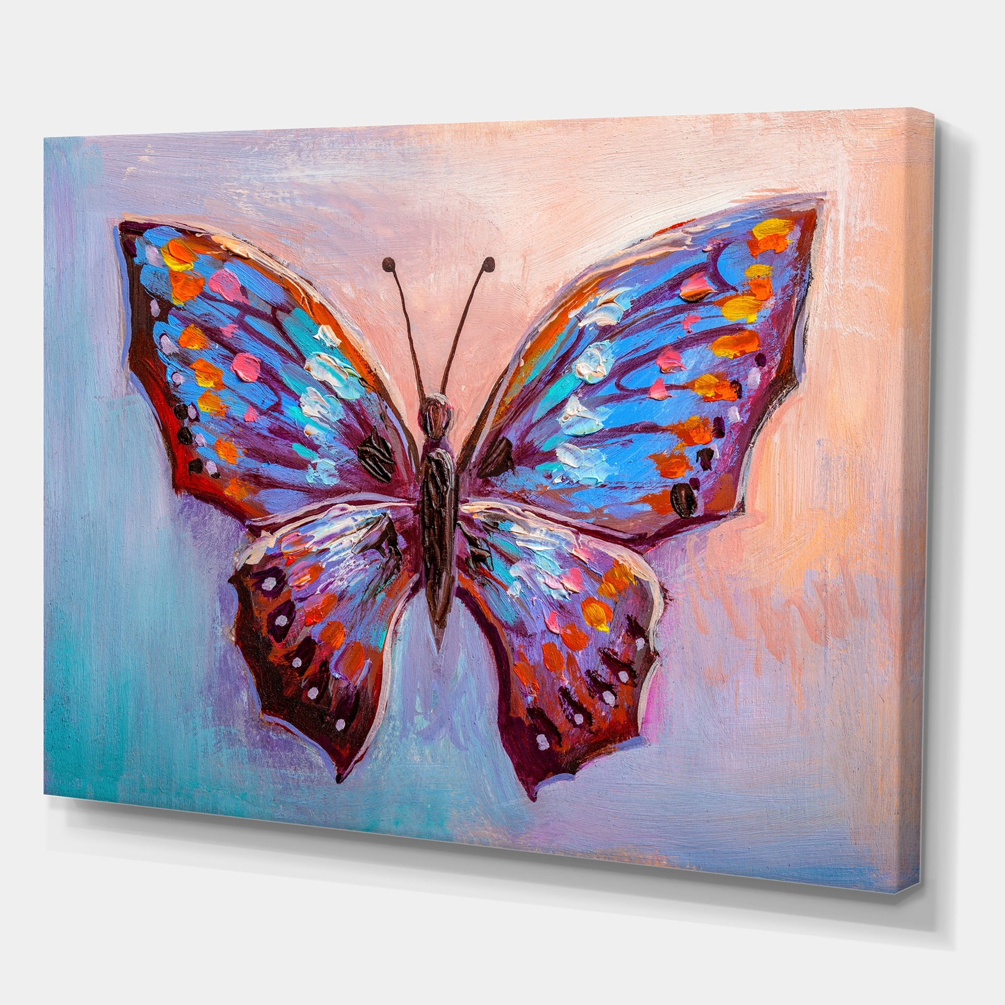 Designart Beautiful Butterfly Cottage Canvas Wall Art Overstock 29861685 The painting has been sealed with an acrylic sealer and it is ready to hang on your wall. designart beautiful butterfly cottage canvas wall art