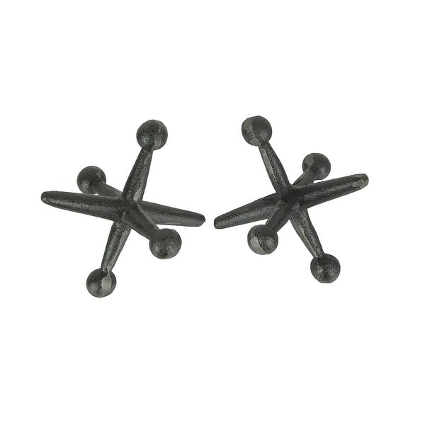 slide 2 of 9, Zeckos Cast Iron Giant Jack Bookends Or Door Stops (Set Of 2) - 3.75 X 4.75 X 4.5 inches