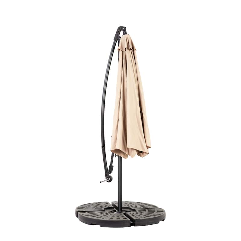 Topcraft 10ft Offset Hanging Market Patio Umbrella