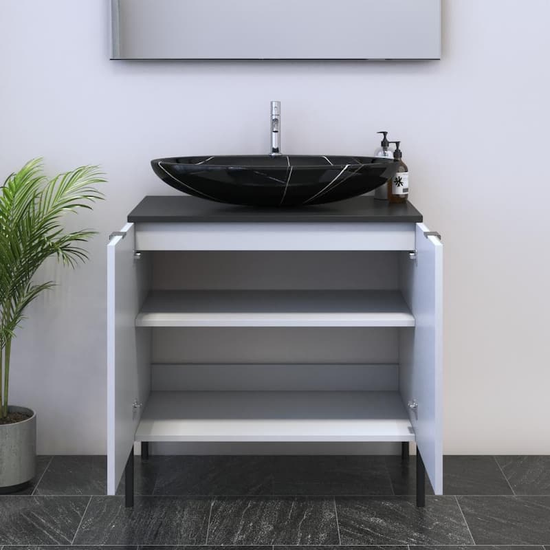 Nicole 2D 80 Floating Bathroom Vanity (32" Width)
