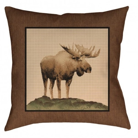 The Lodge Pillow - 20x20 - Moose - Multi - 20"x20"