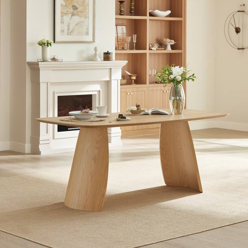 Spruce & Spring 71 inch Dining Table for 4-6 Self-Leveling Kitchen Dining Room Table