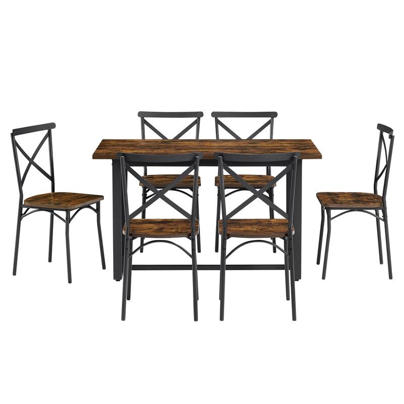 7PCS Dining Set,Kitchen Table Set Perfect for Kitchen,Breakfast Nook