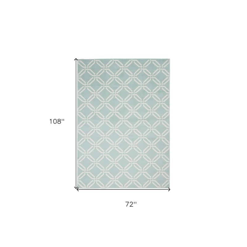 Kazus Power Loomed Non Skid Stain Resistant Area Rug By HomeRoots - 108' X '72' X '0.5