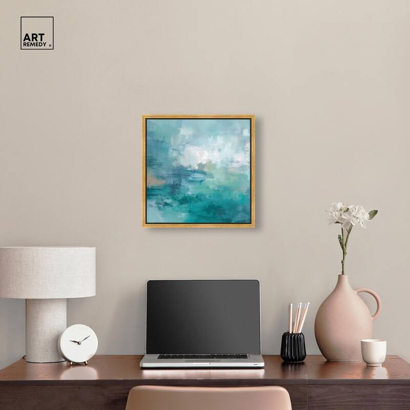 Green Blue II Canvas by Art Remedy