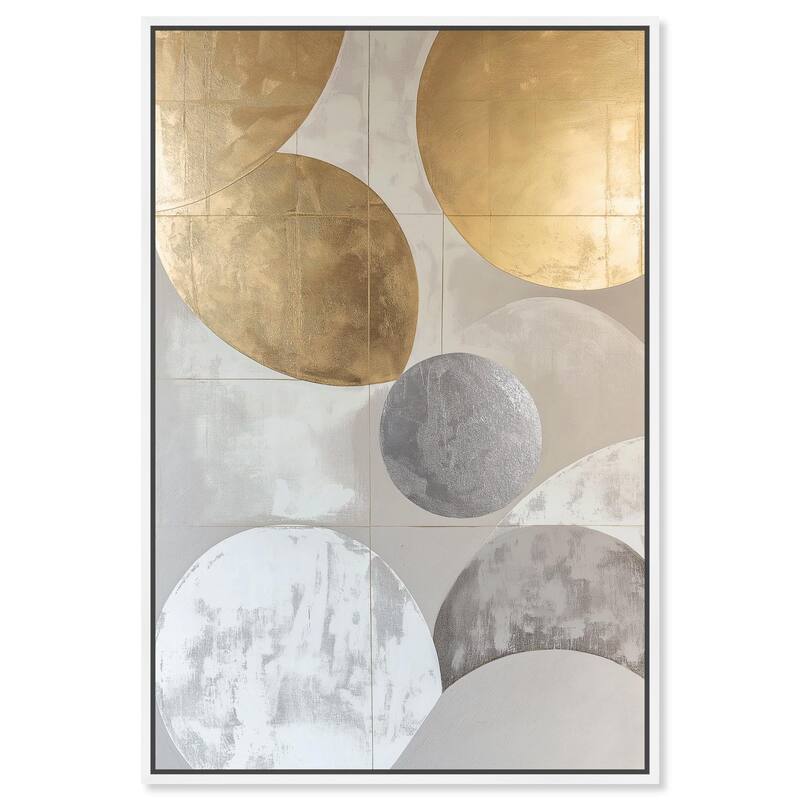 Golden Sequence II Canvas by Art Remedy - 36" x 54" - White