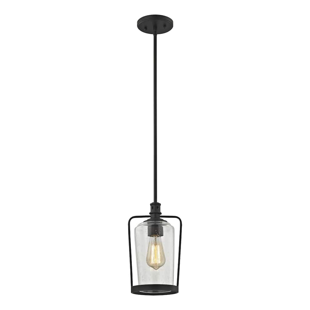 Hamel 7-inch Wide 1-Light Mini Pendant in Oil Rubbed Bronze