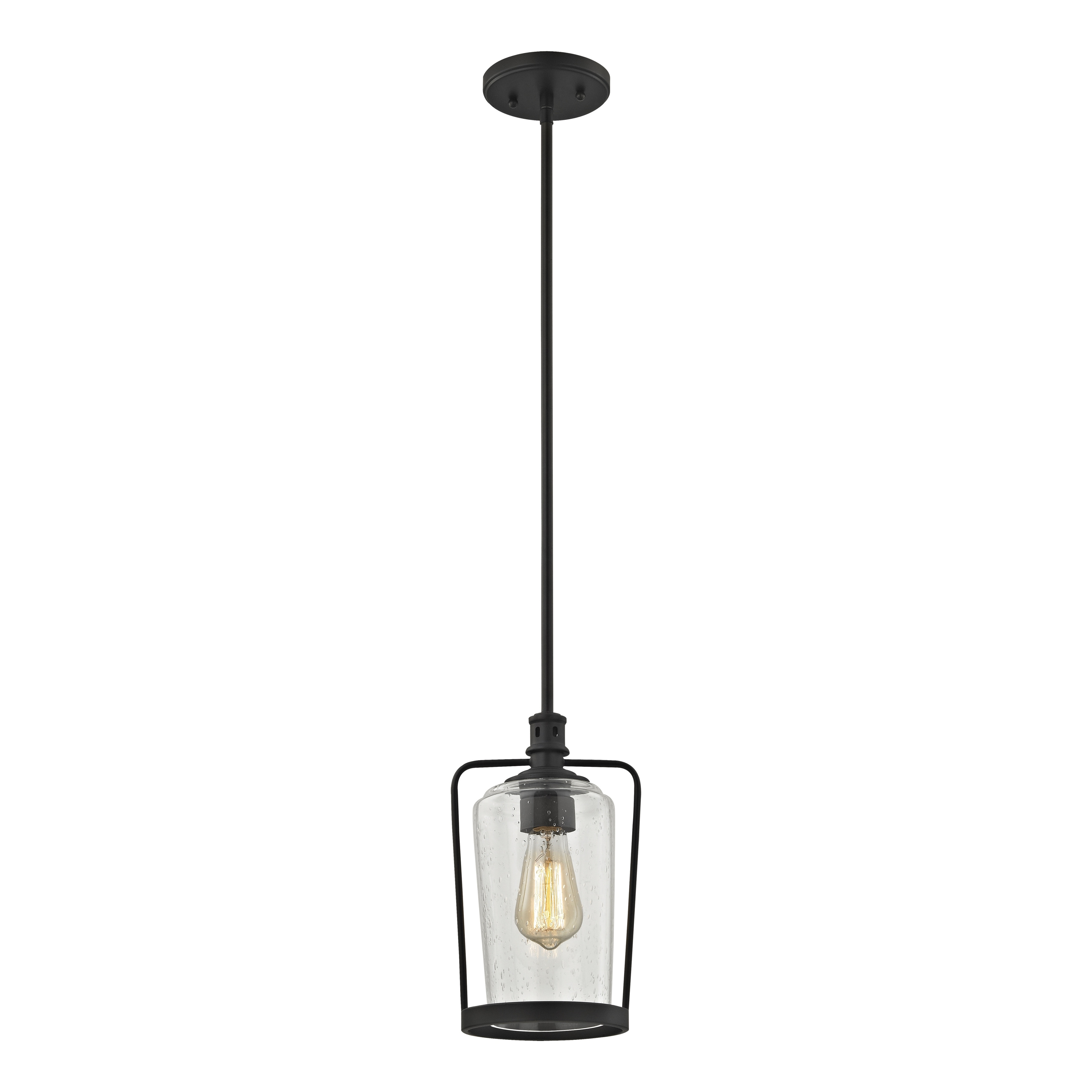 Hamel 7-inch Wide 1-Light Mini Pendant in Oil Rubbed Bronze