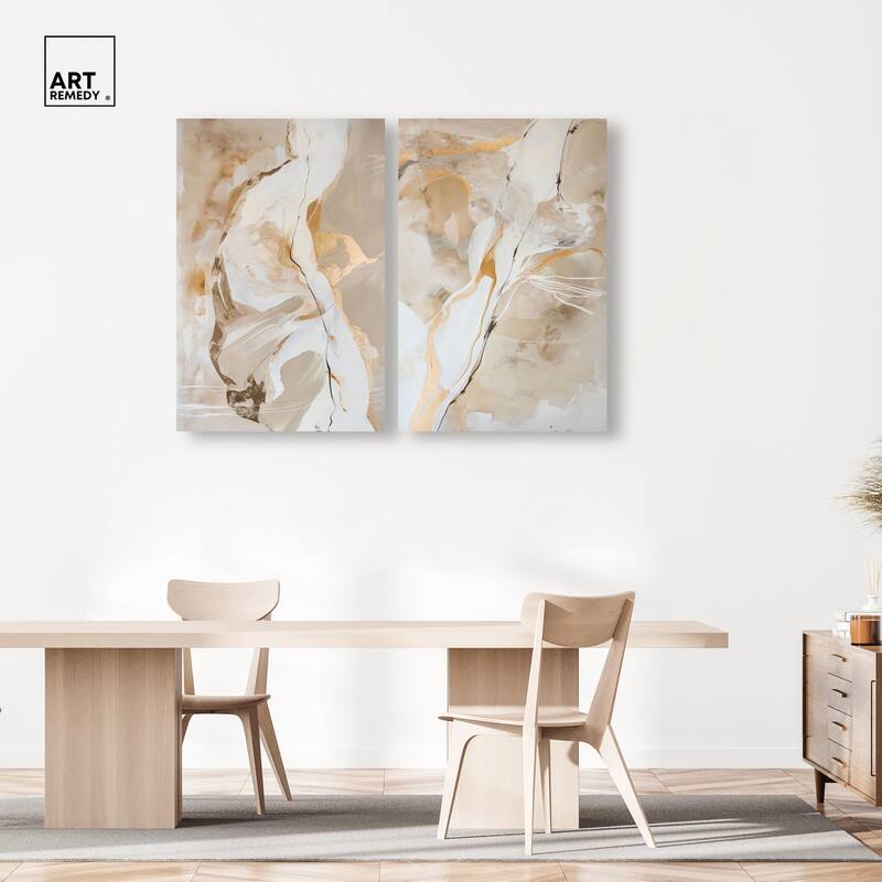 Mystic Reviere Set Canvas Set of 2 by Art Remedy, Gallery Wrapped