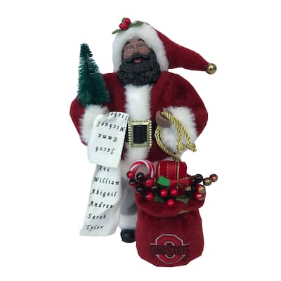 12 inch Ohio State Santa - red