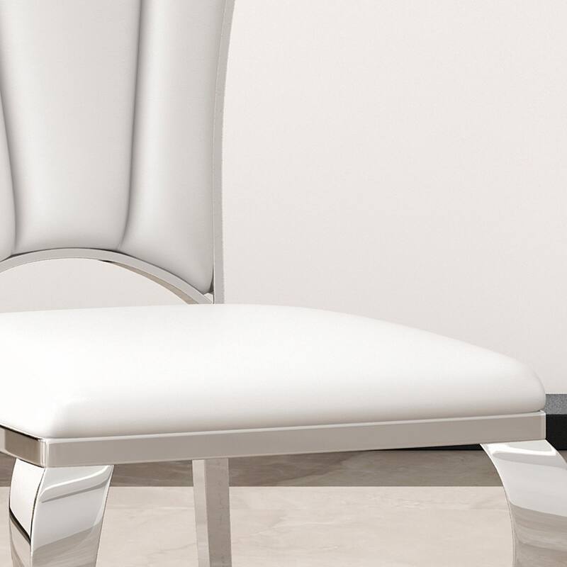 Unique Backrest Design with Stripe Armless Chair