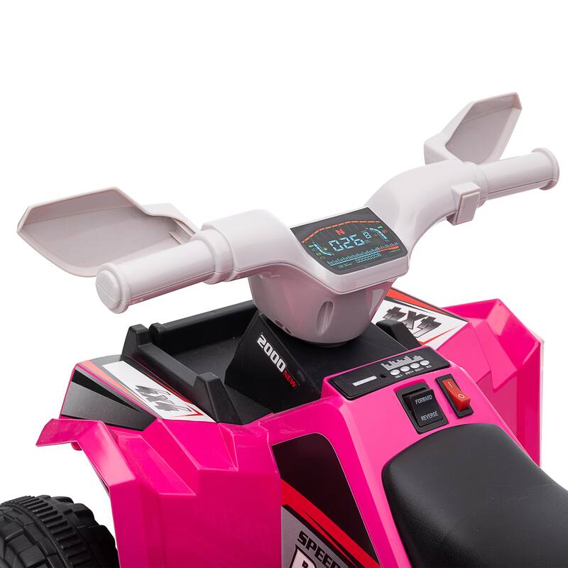 Aosom Kids ATV Quad Car, 6V Four-Wheeler w/ Forward Backward