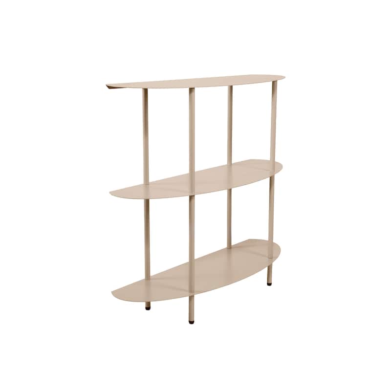 Curved Metal 3-Tier Shelf
