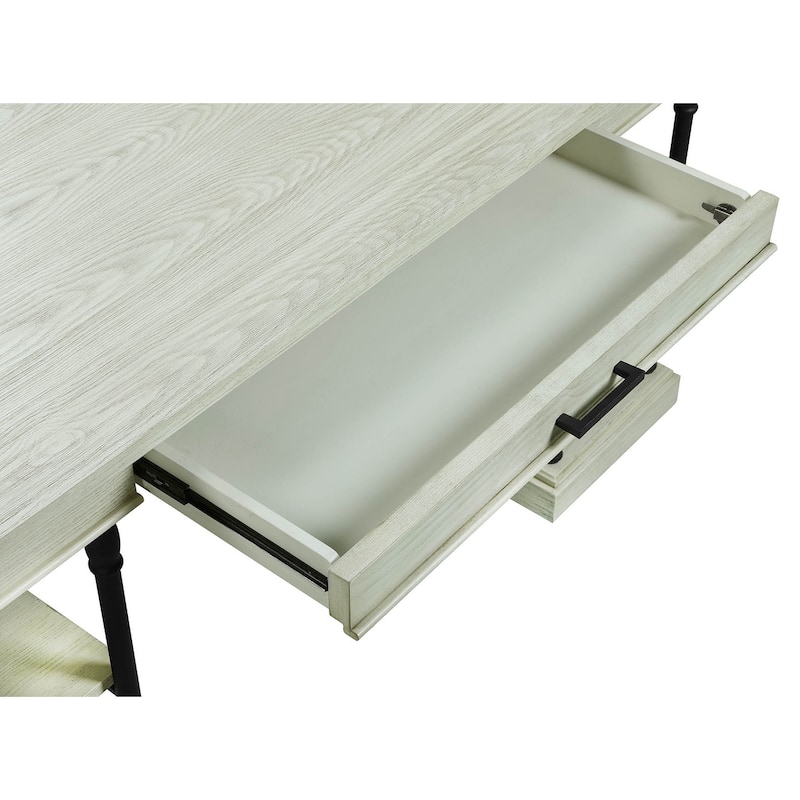 Corvus Ursula 59" 1-Drawer Wooden Computer Writing Desk