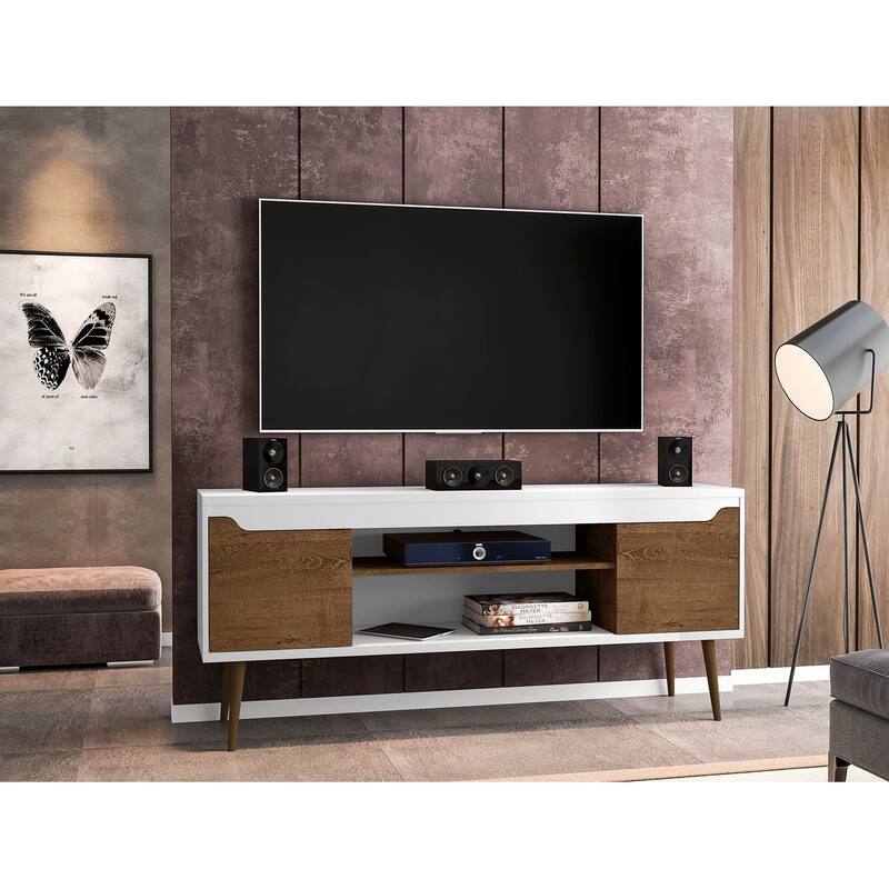 Manhattan Comfort Bradley 63 In. Storage Media Cabinet Console