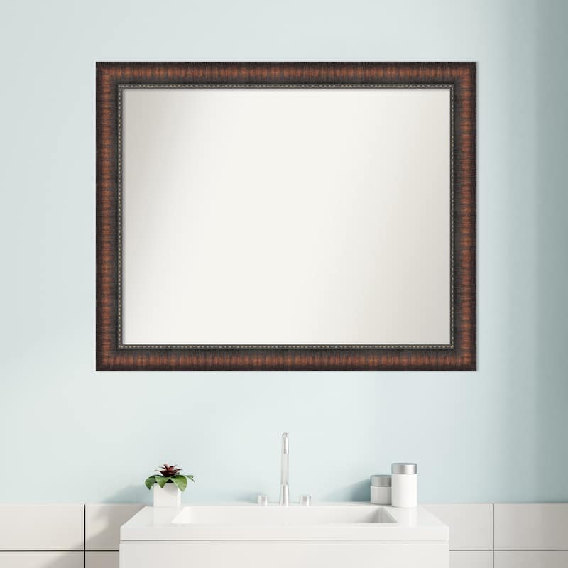 Caleb Brown Non-Beveled Framed Bathroom Vanity Wall Mirror - Caleb Brown