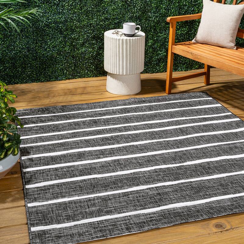JONATHAN Y Andratx Berber Stripe Indoor/Outdoor Area Rug