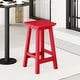 preview thumbnail 2 of 5, Laguna Hdpe All Weather Outdoor Patio 24" Square Counter Stool