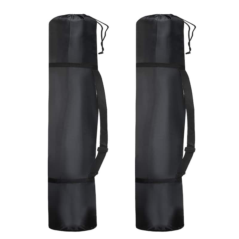 2Pcs 51" Camp Chair Replacement Bag Folding Camping Chair Carry Bag with Strap - Black - 51 Inch