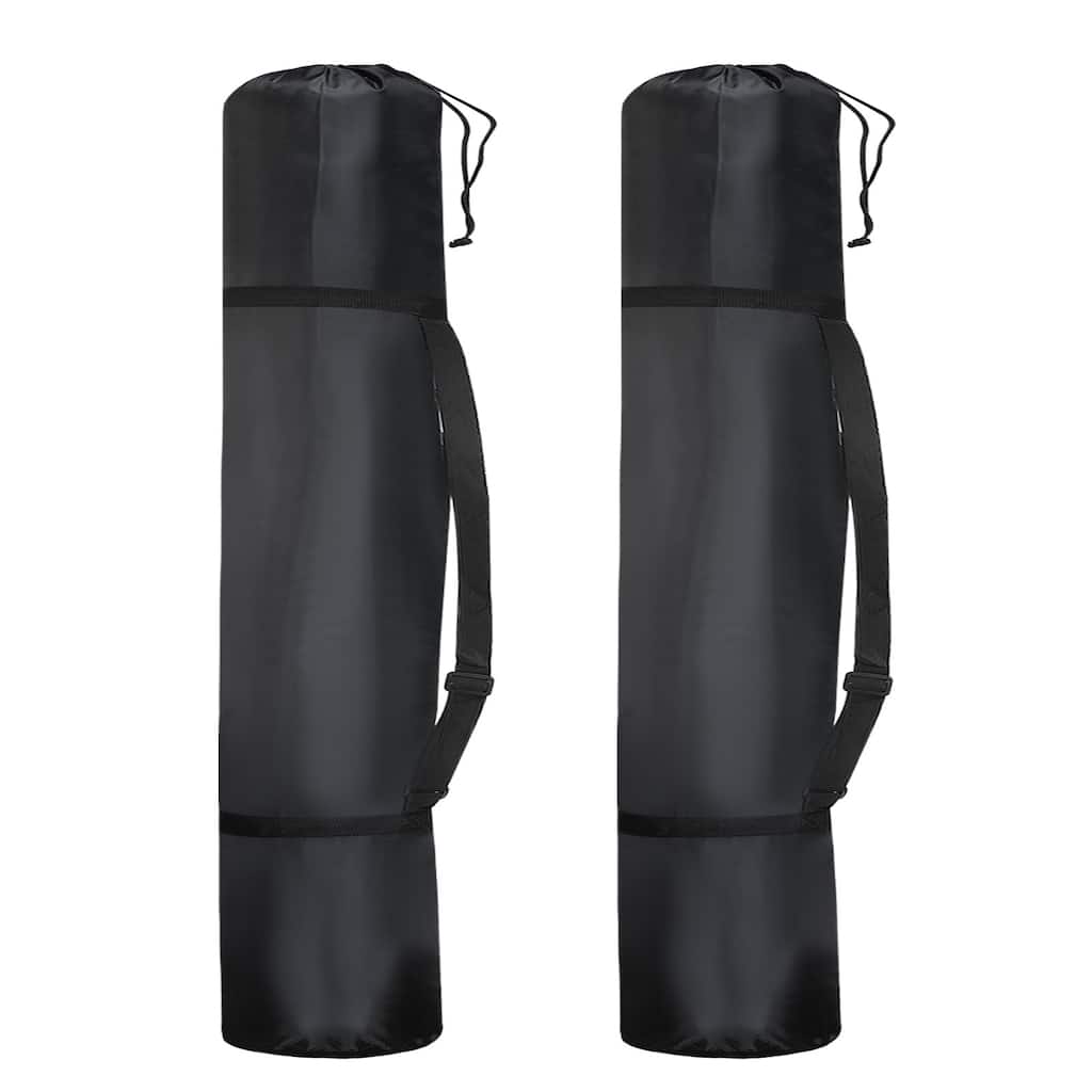 2Pcs 51" Camp Chair Replacement Bag Folding Camping Chair Carry Bag with Strap - Black - 51 Inch