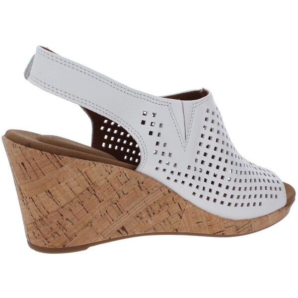 women's briah perforated slingback wedges