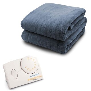 Biddeford Comfort Knit Electric Blanket - Queen, Navy - Bed Bath & Beyond - 36878231