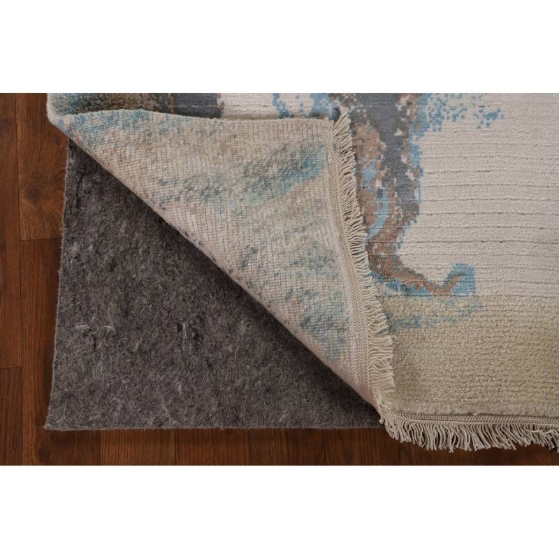 Modern Accent Rug Handmade Indian Wool Carpet - 2'8"x 4'9"