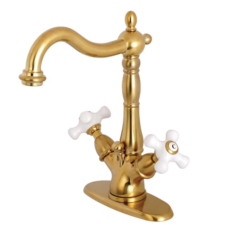 Kingston Brass Heritage 1.2 GPM Single Hole Deck Mounted Bathroom
