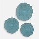 preview thumbnail 1 of 4, Ocean Gems Wall Decorations - 13.75" - Blue - Set of 3