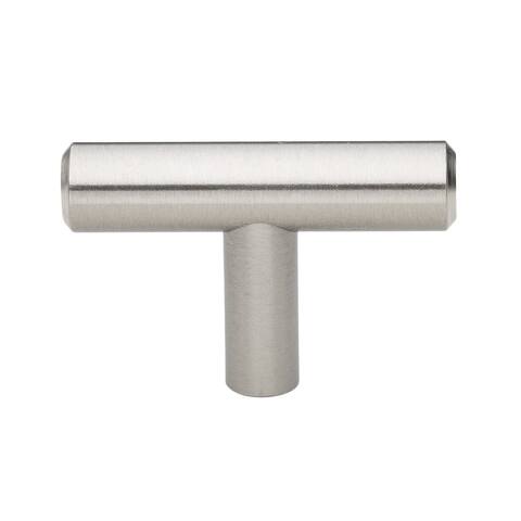 GlideRite 2-inch Solid Steel Thick T Bar Handle Knob (Pack of 10 or 25)