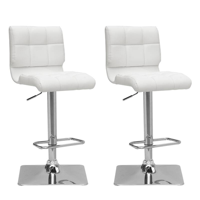 Set of 2 Hudson Adjustable Bar Stools with Swivel Seat