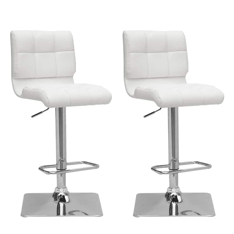 Set of 2 Hudson Adjustable Bar Stools with Swivel Seat
