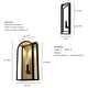 preview thumbnail 4 of 5, Hunter Dukestown 1-Light Wall Sconce - Dining Room, Hallway, Bathroom, Bedroom - Contemporary, Transitional - Damp Rated!