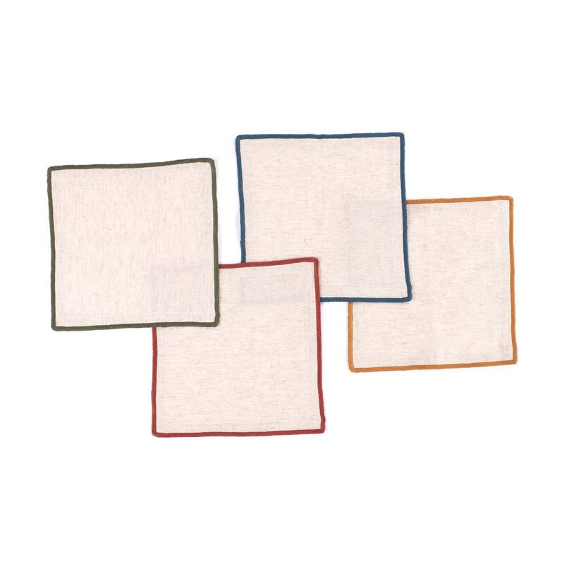Clara Cocktail Napkin Set (Set of 4) - Bold