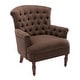 preview thumbnail 18 of 28, Corvus Sidmouth Tufted Fabric Oversized Club Chair